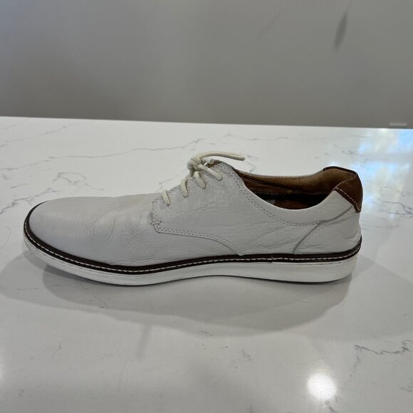 J&M Mens Sheepskin Leather Lace-Up Oxford Shoes White Size 12M main image 4